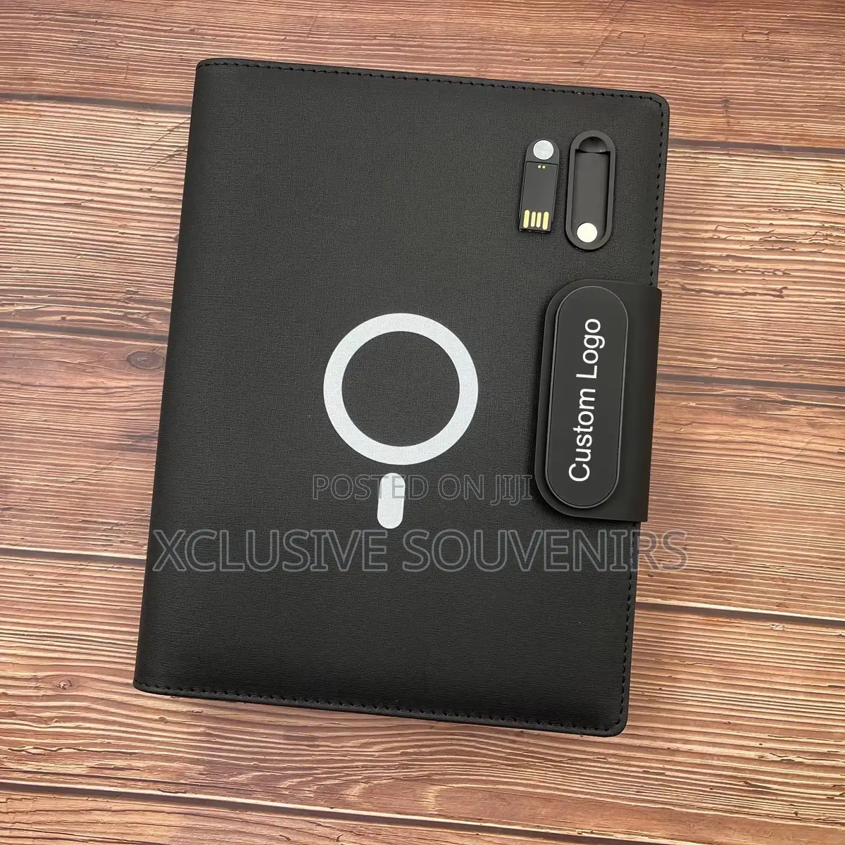 Business Wireless Charging Notebook With Power Bank and USB Drive