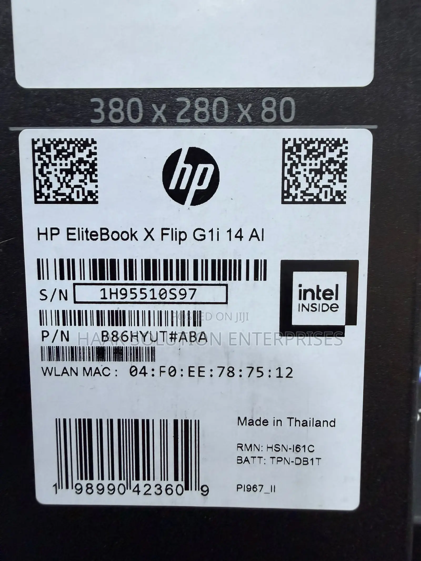 New Laptop HP EliteBook X Flip G1i 16GB Intel Core Ultra 7 SSD 512GB