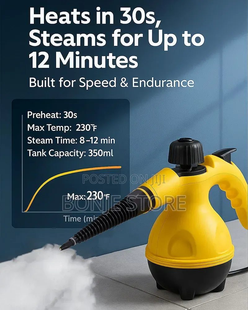 Handheld Pressurised Steam Cleaner - High Pressure Steam Cleaner