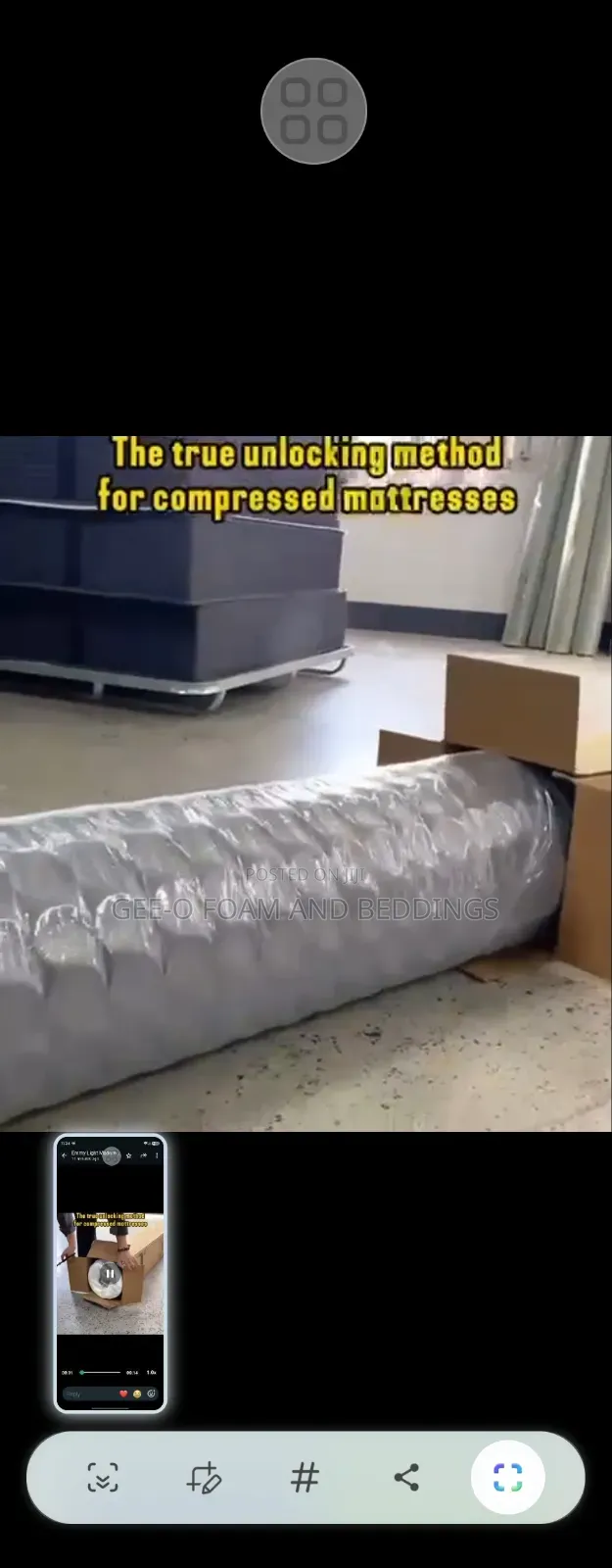 6x6 10 Compressed Mattress