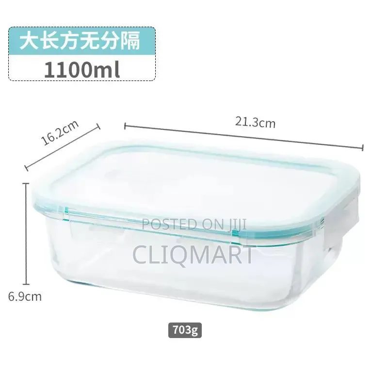 Glass Food Storage Set 3 – Airtight Borosilicate Meal Bowls With Lid