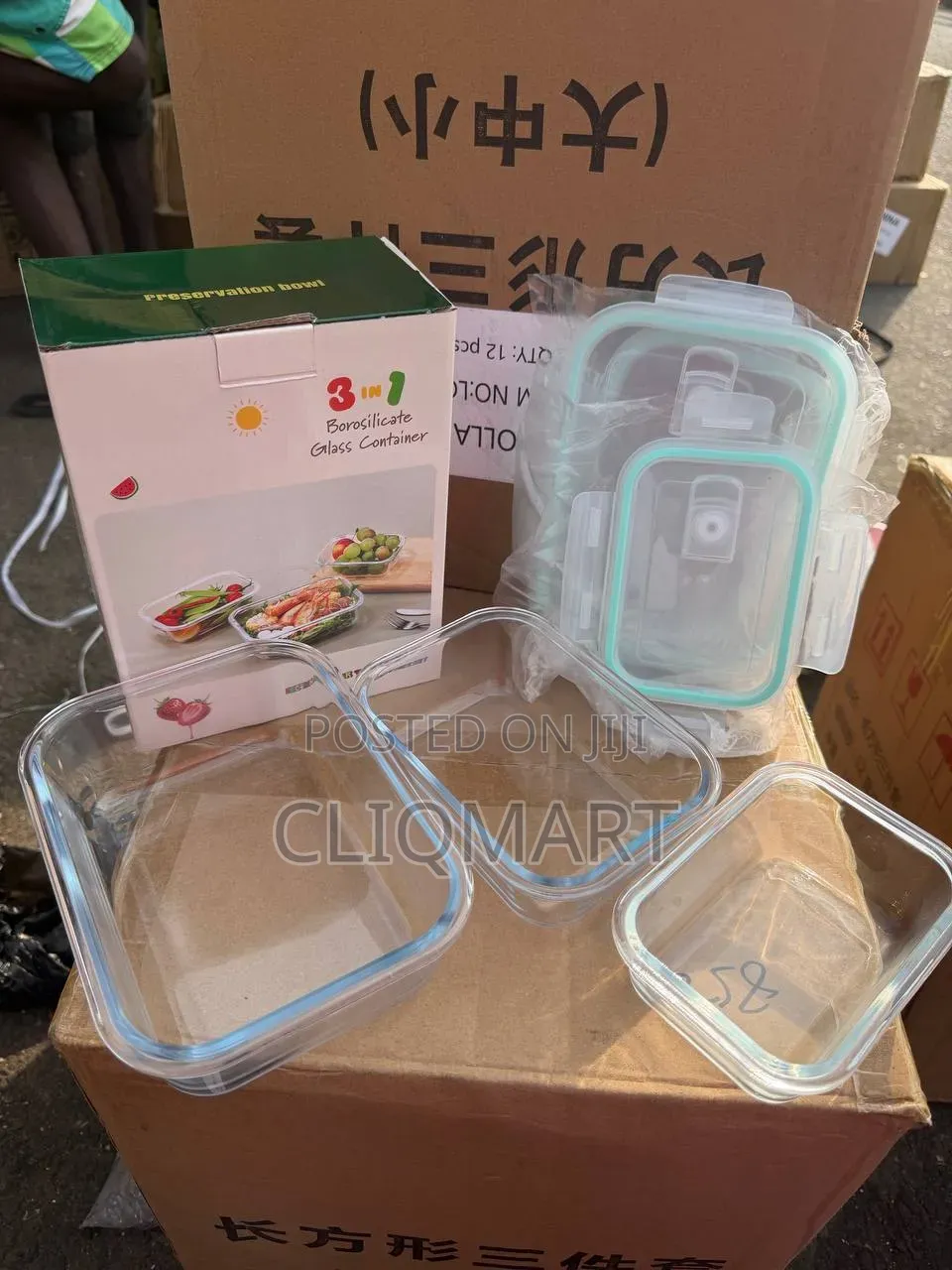 Glass Food Storage Set 3 – Airtight Borosilicate Meal Bowls With Lid