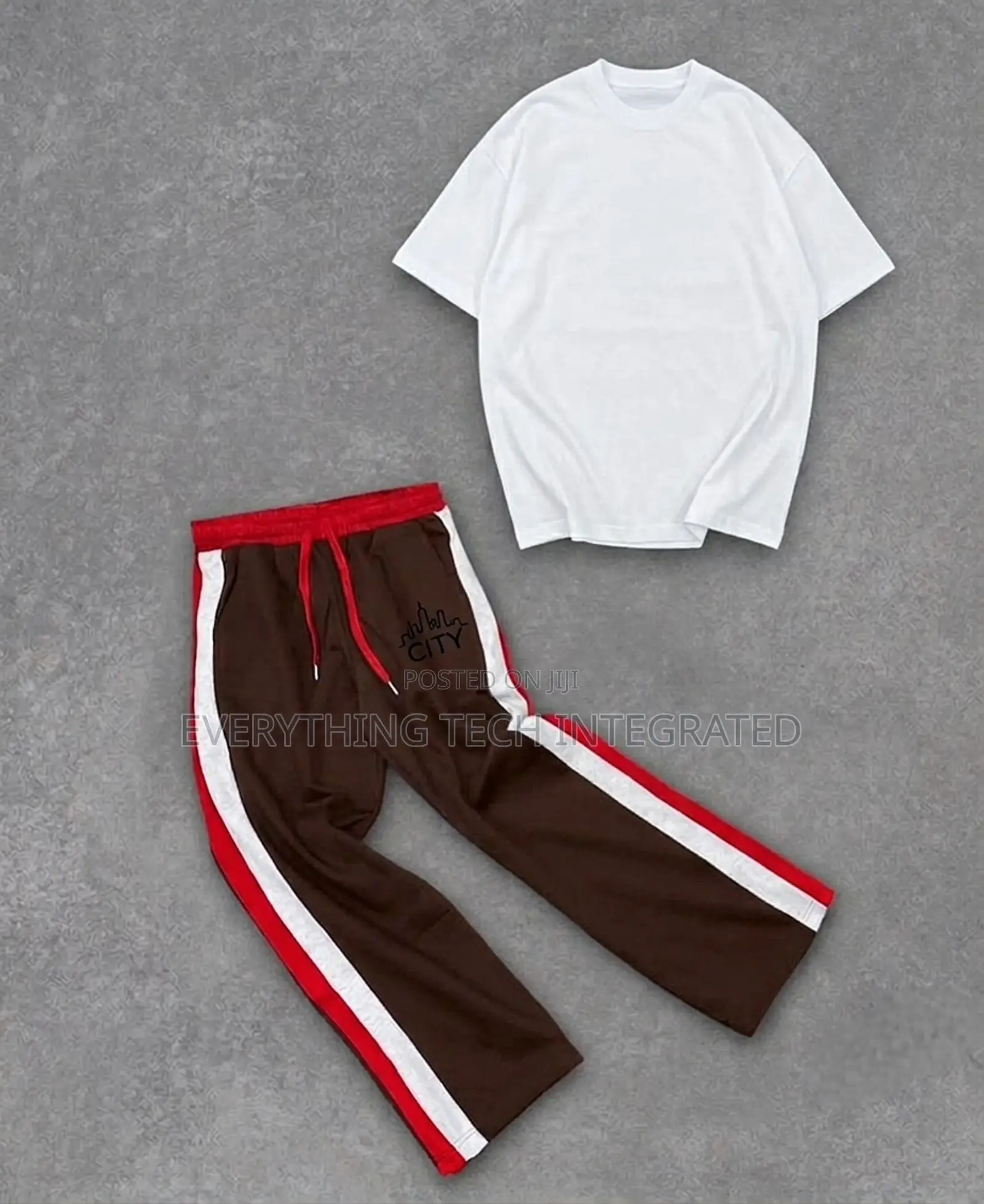 City Quality Shirt and Side Stripe Joggers Pant