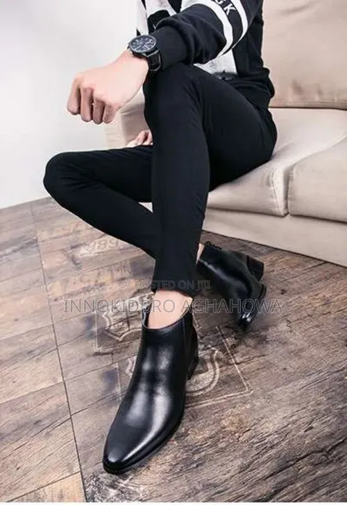 Premium British/Korean Zip Up Chelsea Boots With Pointed Toe.
