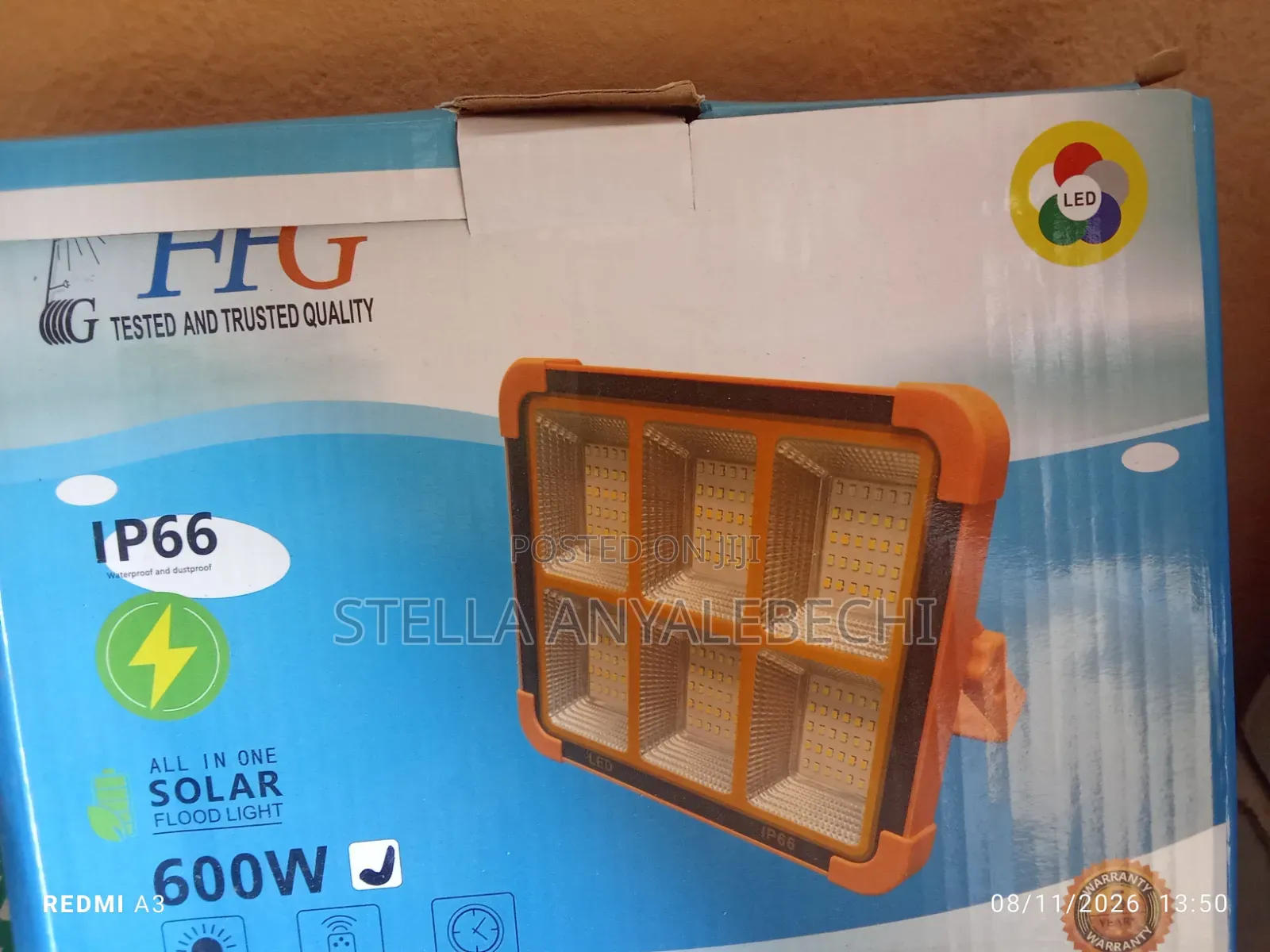 6 Eyes Indoor Solar Flood Light (600w)