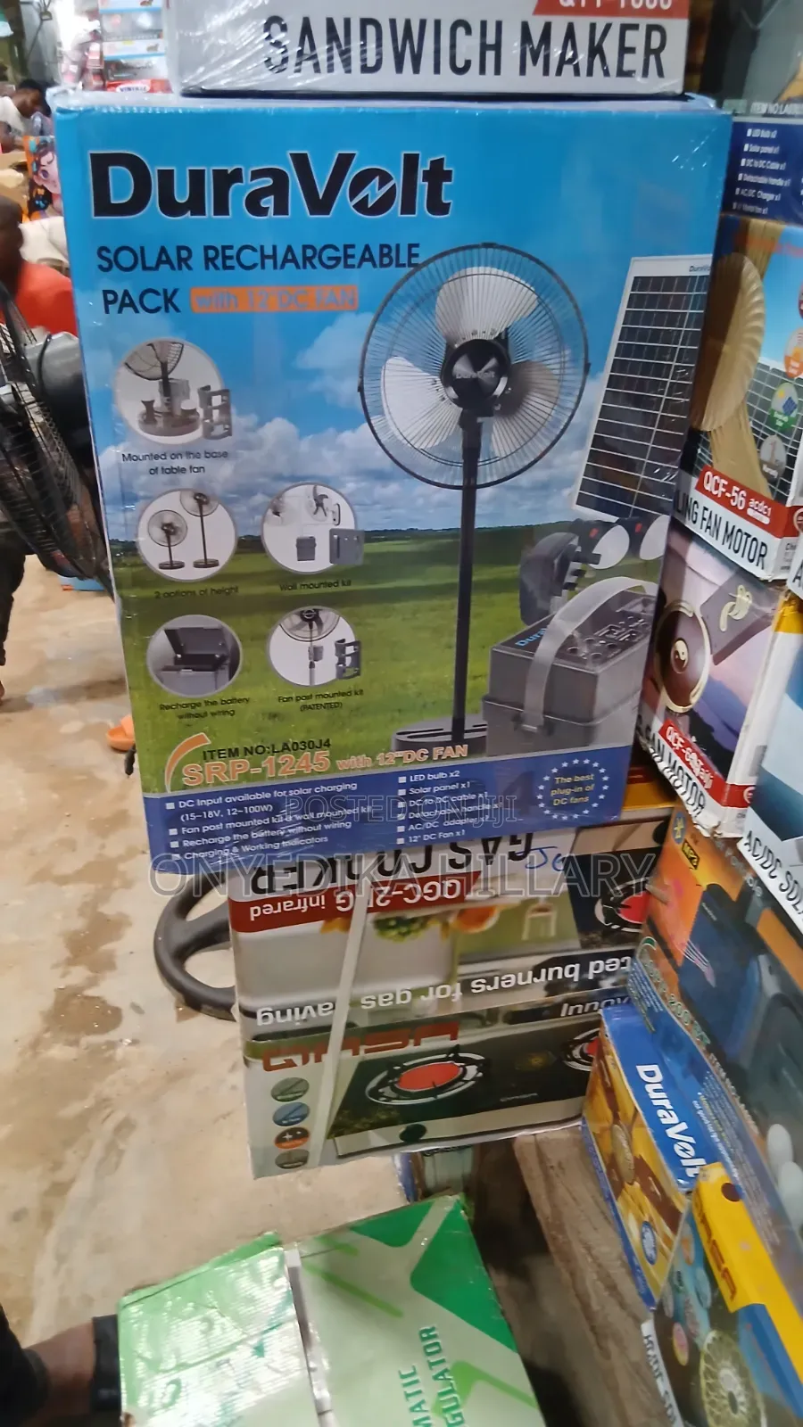Reachergeable Power Pack With Fan