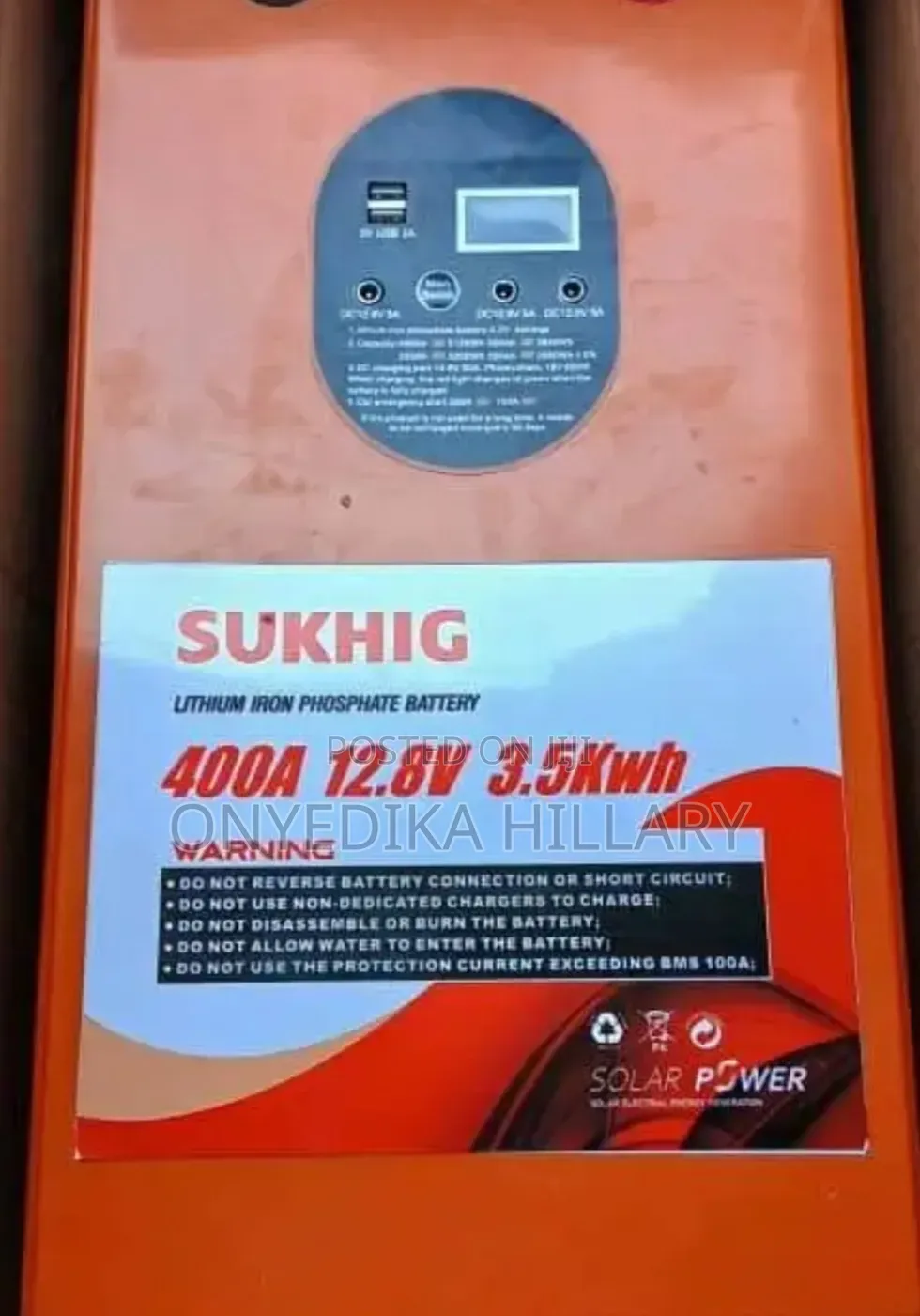 400A 3.5kwh SUKHIG 12volts Lithium Battery