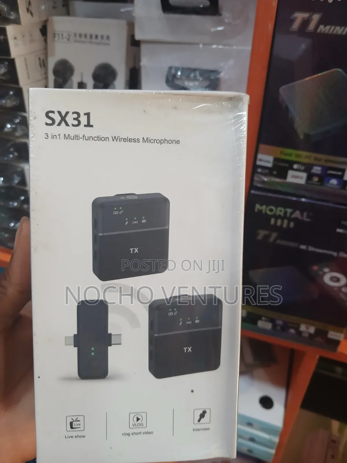 SX31 3 in 1 Multifunction Wireless Microphone