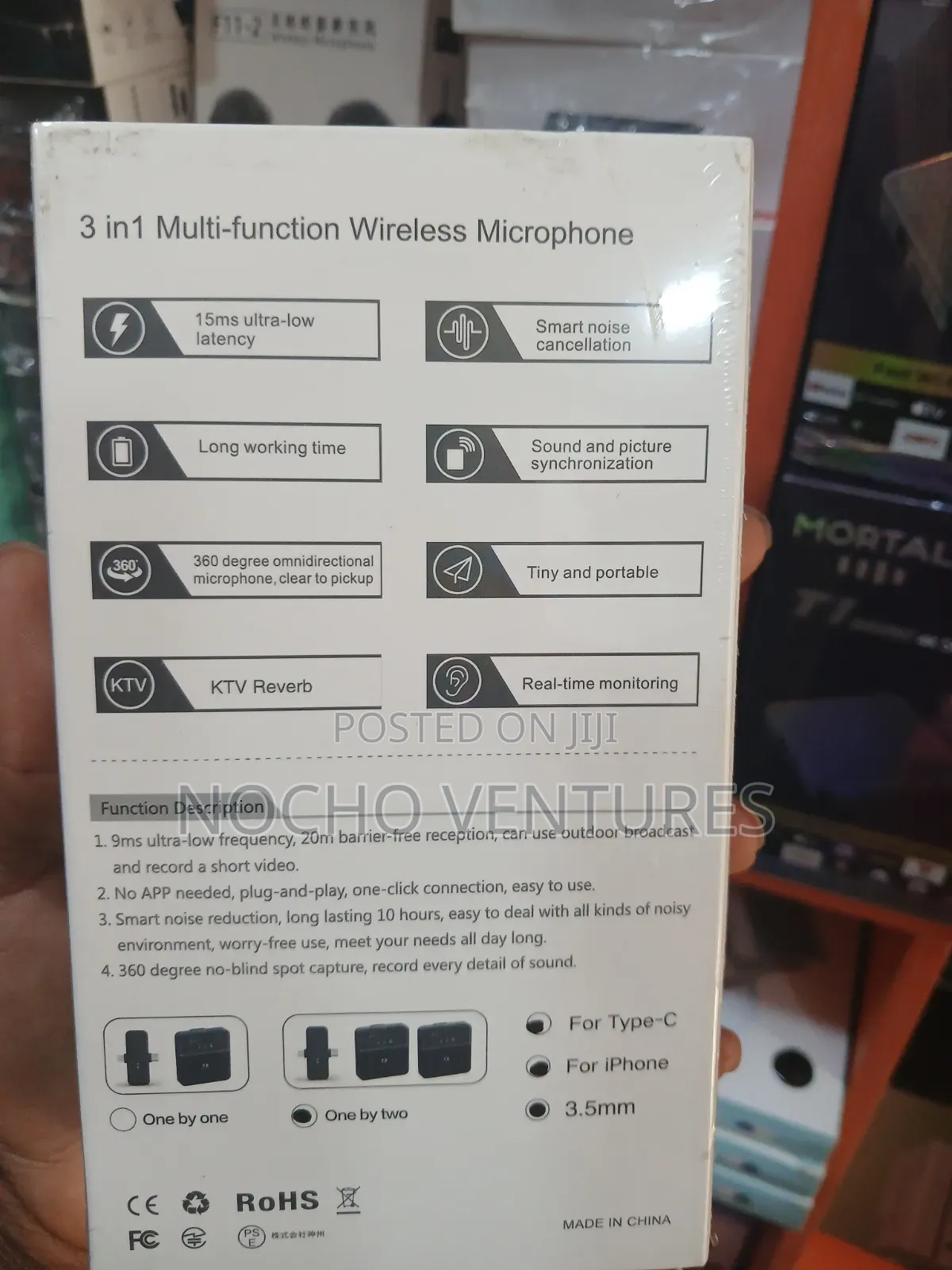 SX31 3 in 1 Multifunction Wireless Microphone