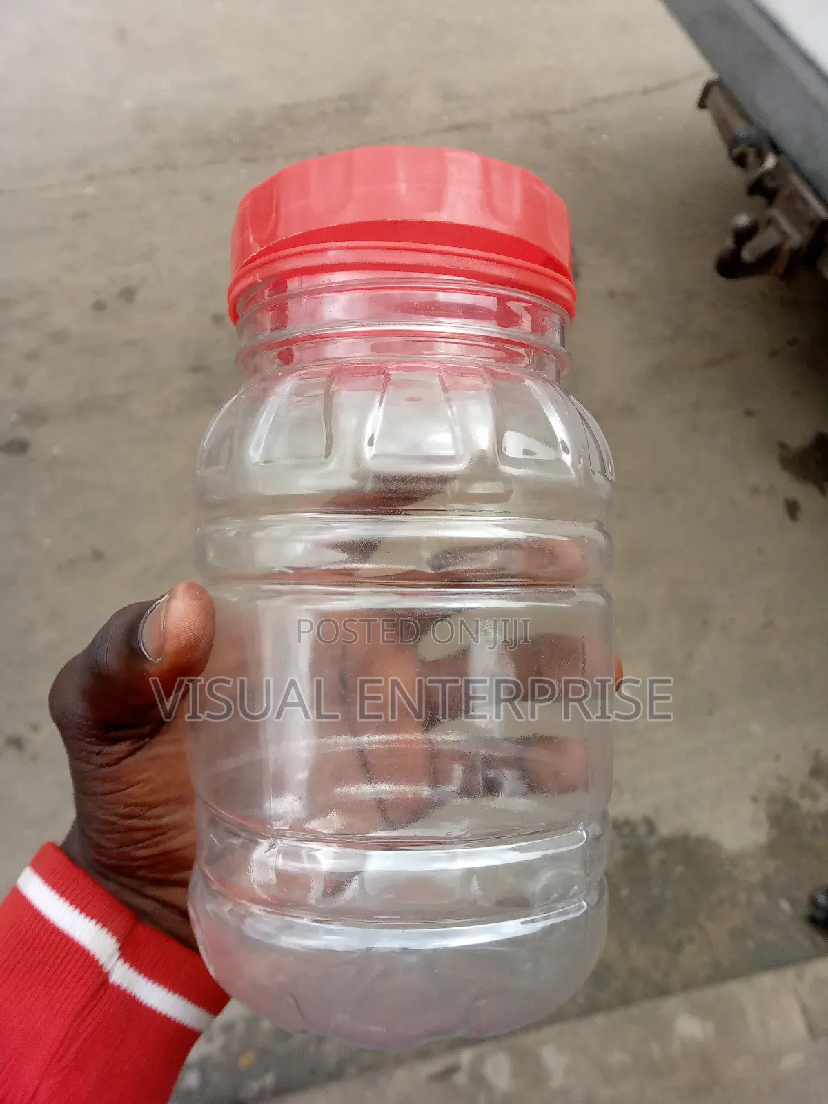 750l and 1 Litre Plastic Jar for Chin-Chin and Other Purposes.