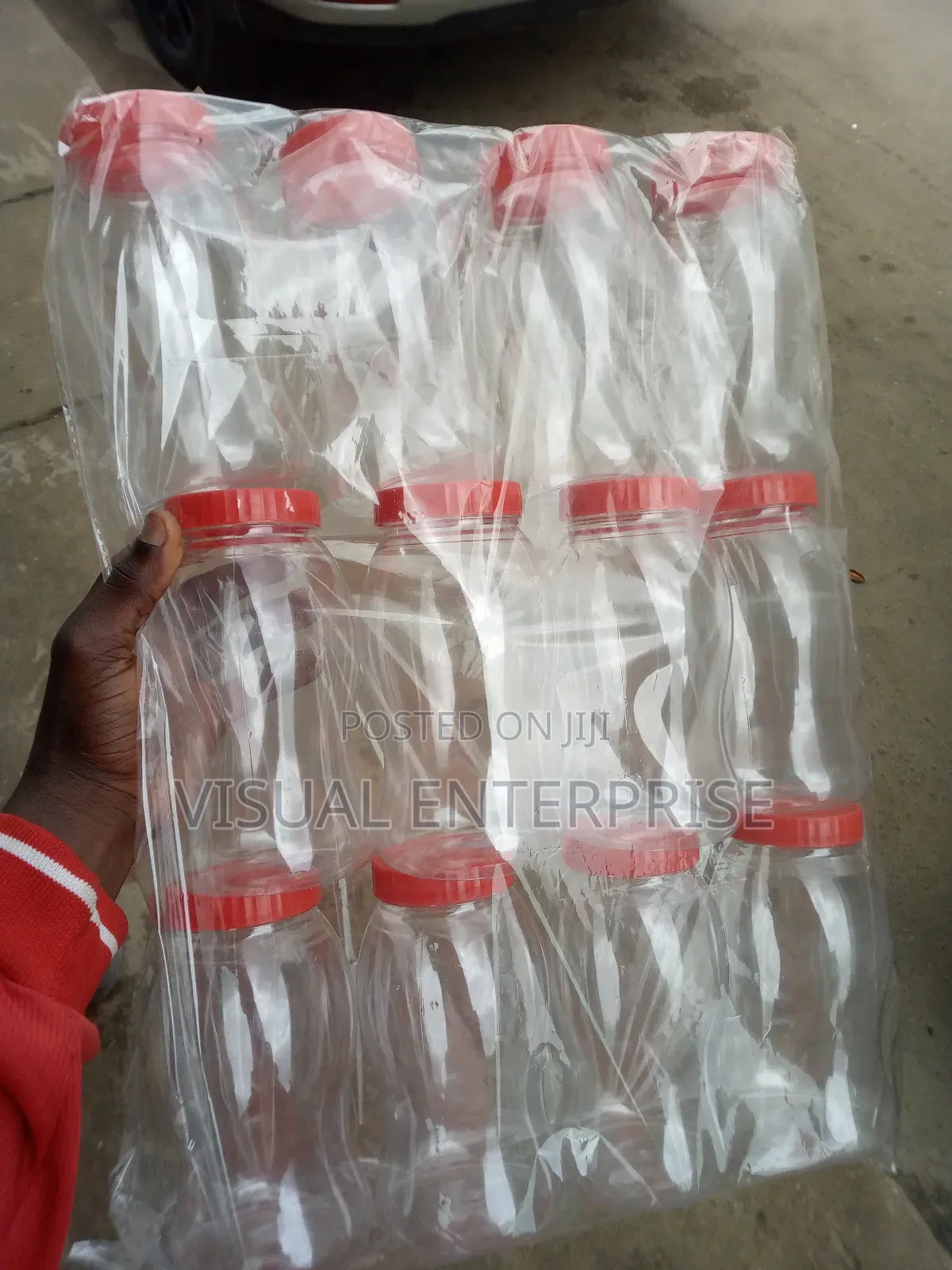 750l and 1 Litre Plastic Jar for Chin-Chin and Other Purposes.