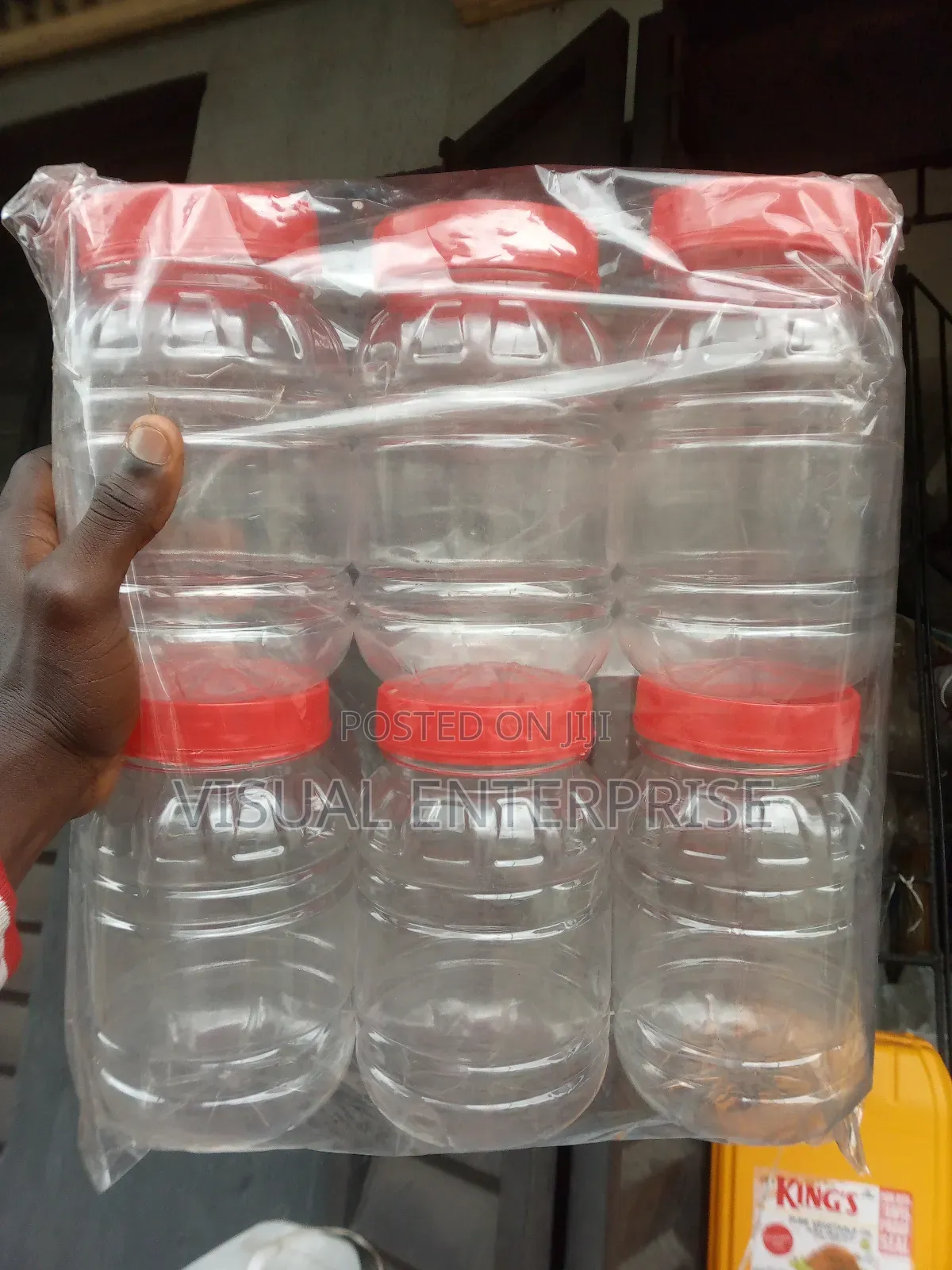 750l and 1 Litre Plastic Jar for Chin-Chin and Other Purposes.