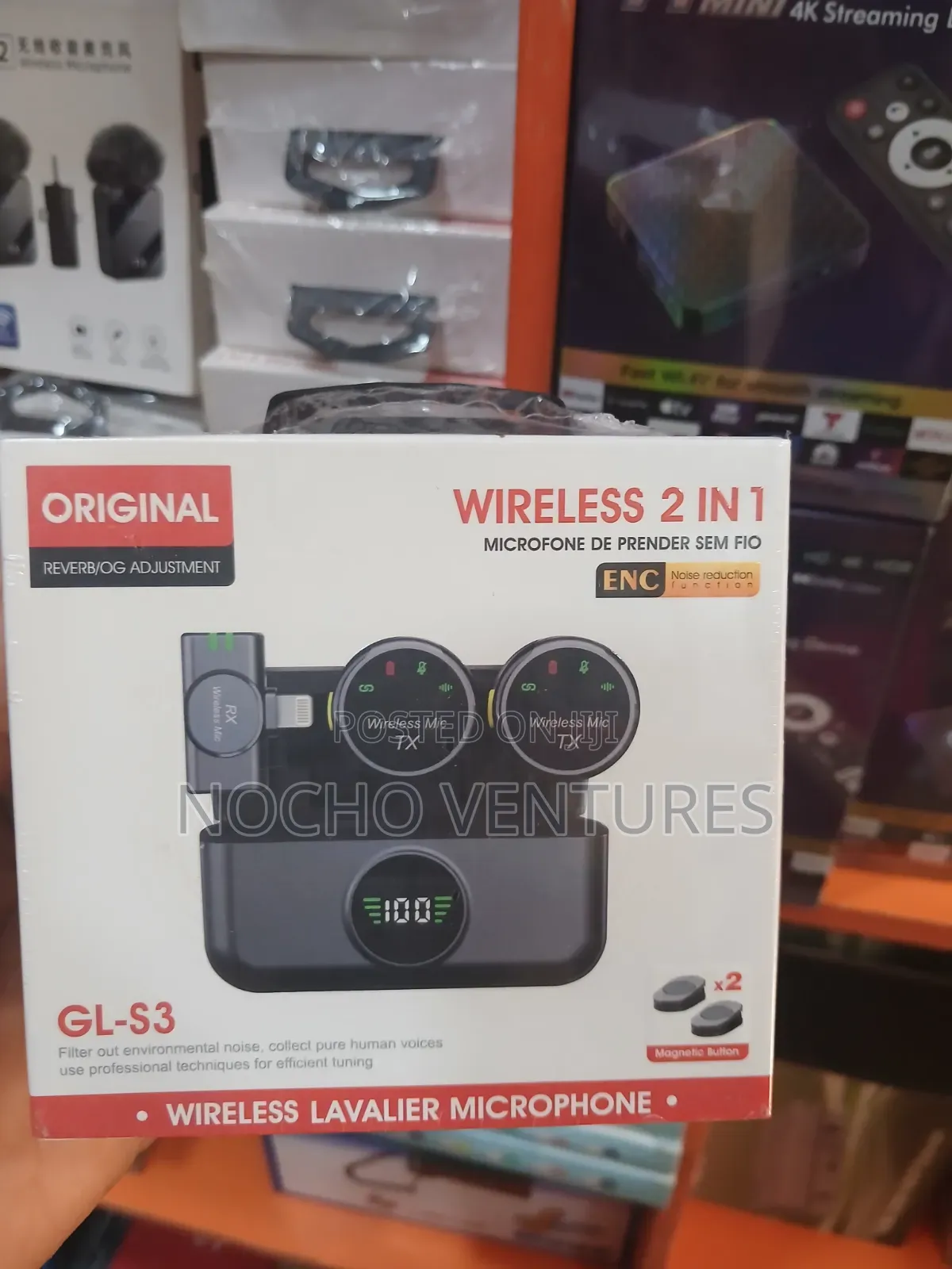 Wireless 2 in 1 GL-S3 Noise Reduction Microphone