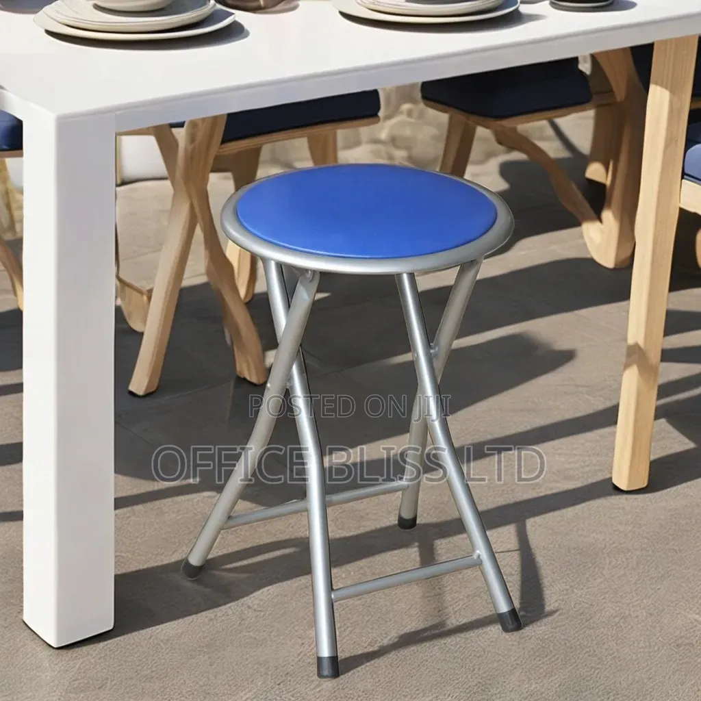 Modern Portable Foldable Metal Stool for Bedroom Kitchen
