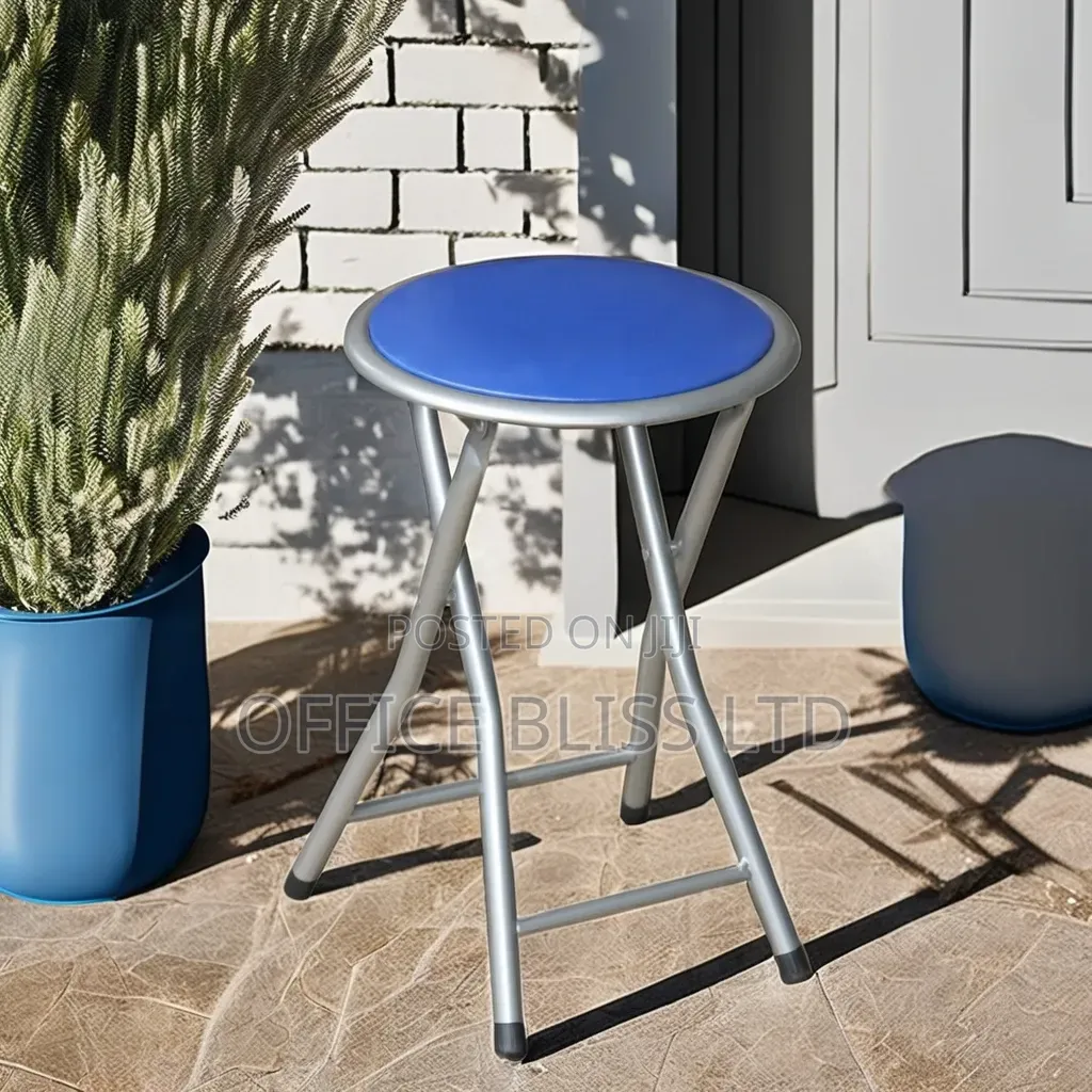 Modern Portable Foldable Metal Stool for Bedroom Kitchen