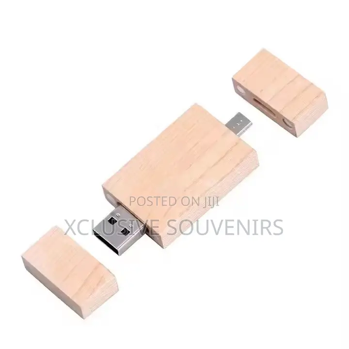 2 in 1 OTG USB Wooden Pendrive Type-C USB Flash Drive