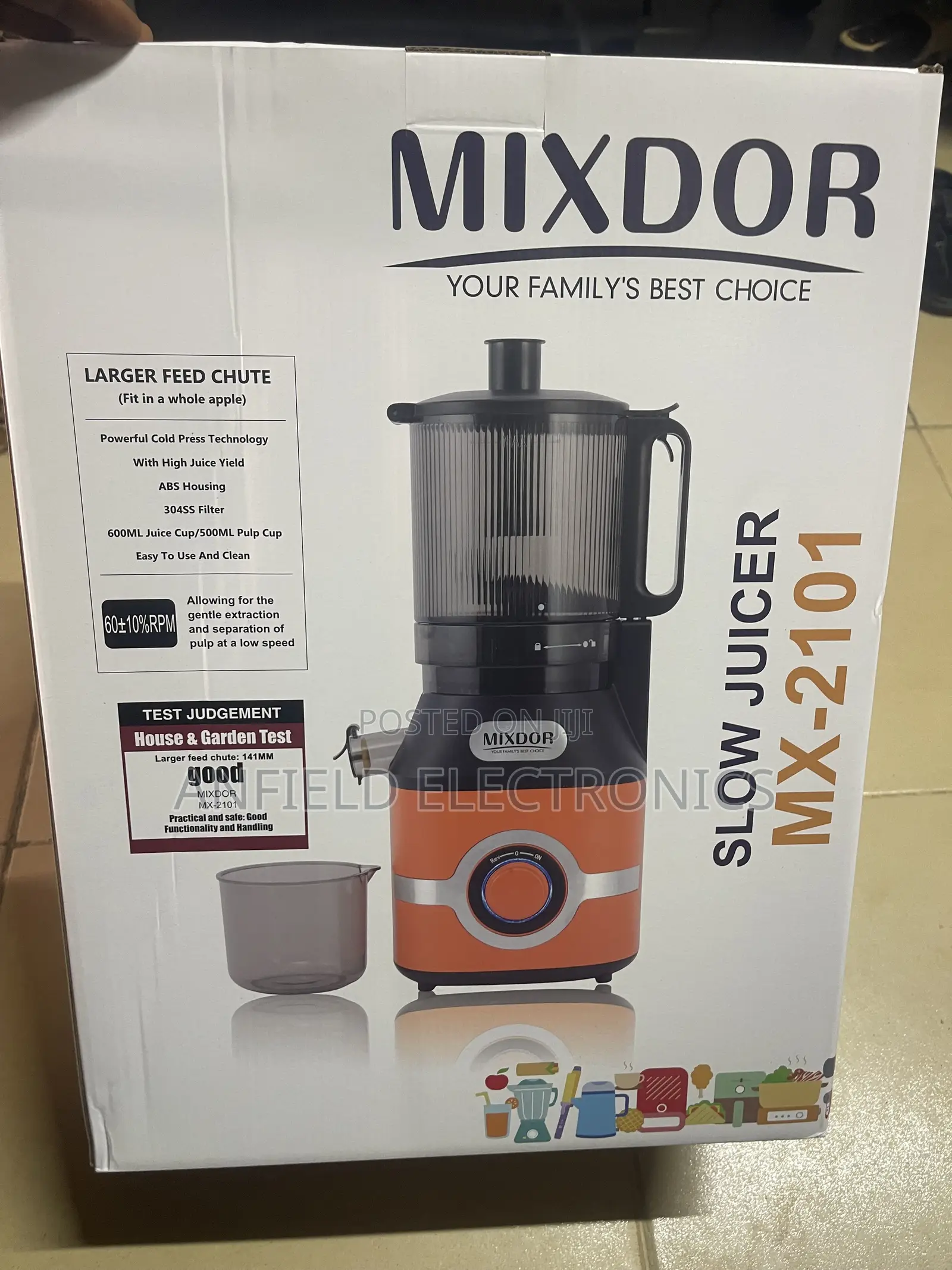 Mixdor Slow Juicer MX-2101 – Freshness in Every Drop!