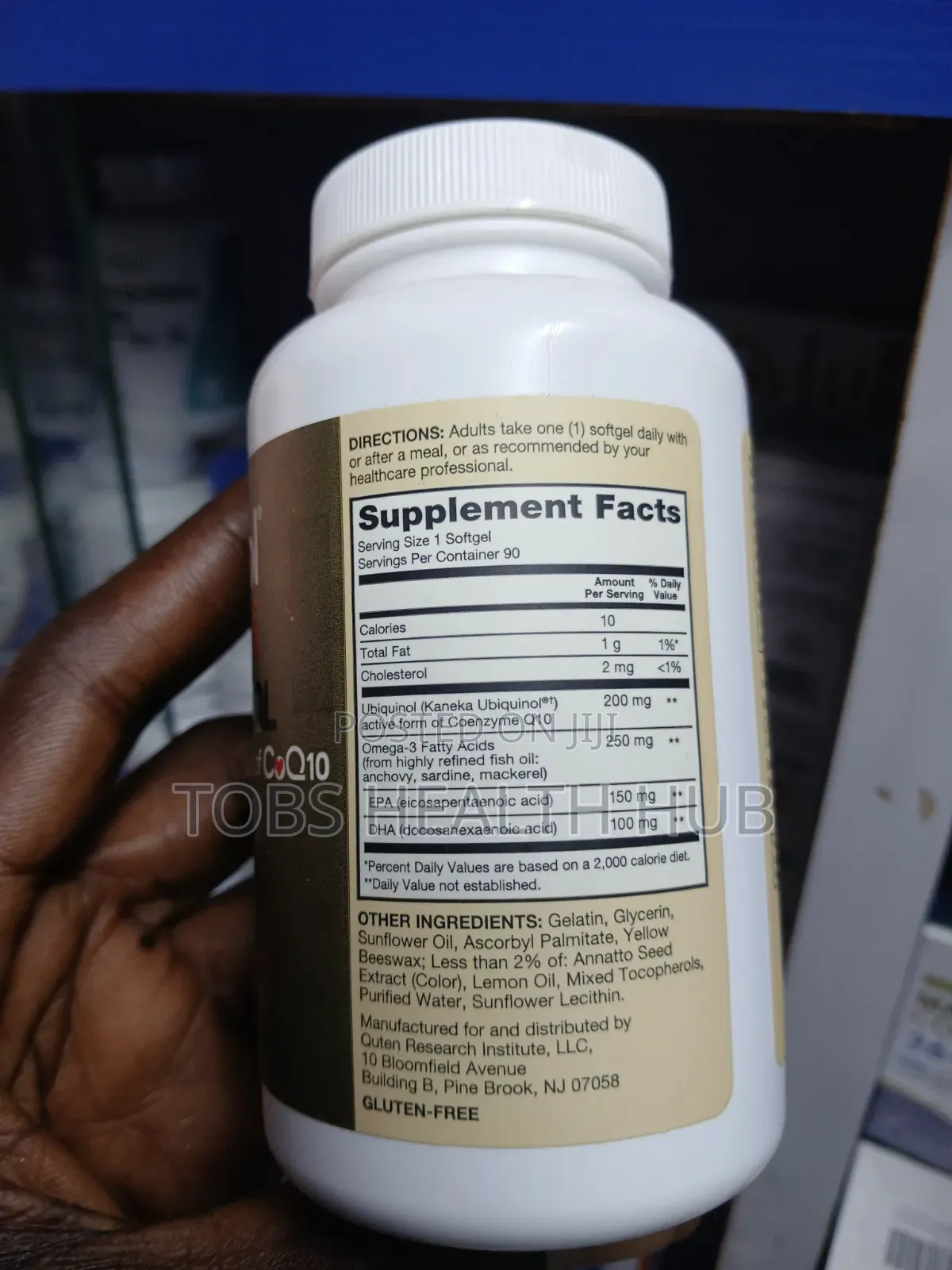 Qunol Plus Ubiquinol 200mg + Omega-3 250mg (90 Softgels)