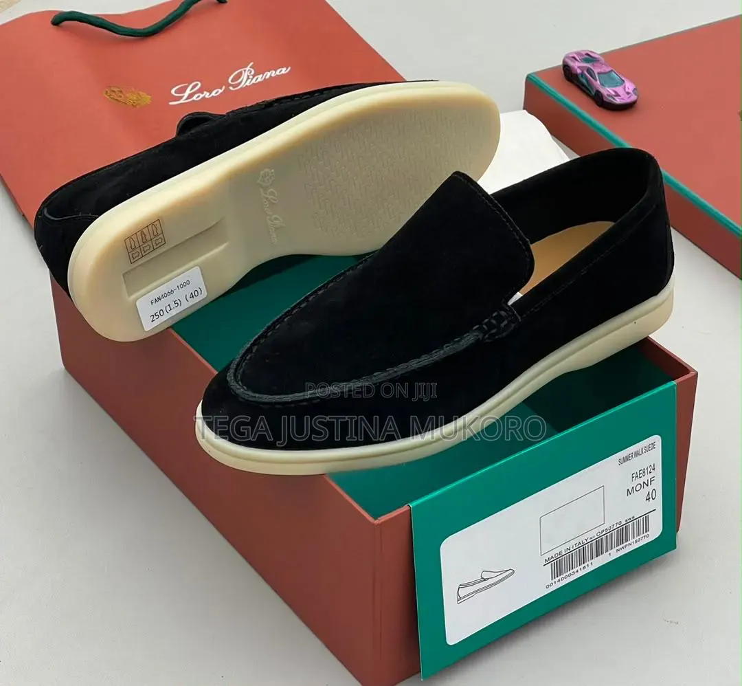 Luxury Loro Piana Men's Suede Loafers