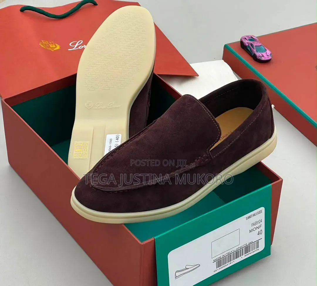 Luxury Loro Piana Men's Suede Loafers