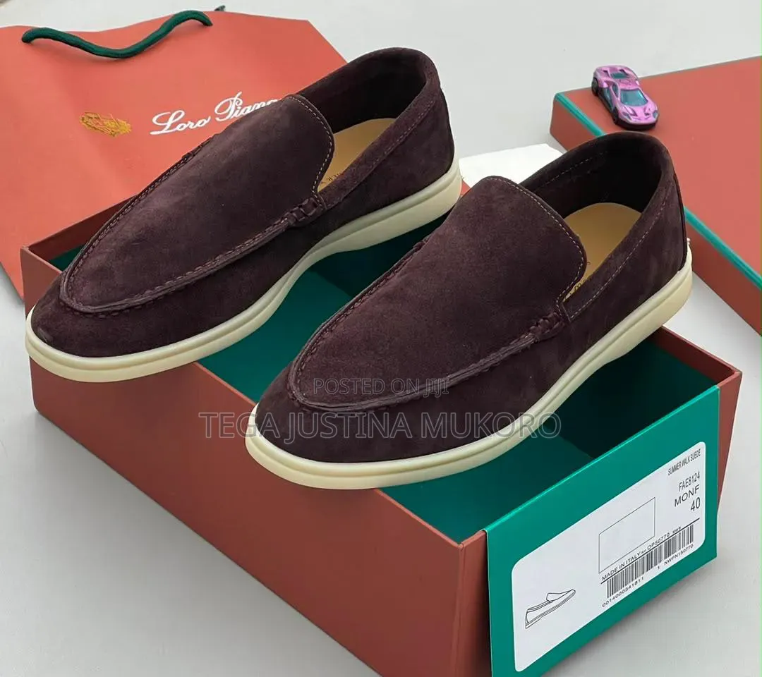 Luxury Loro Piana Men's Suede Loafers