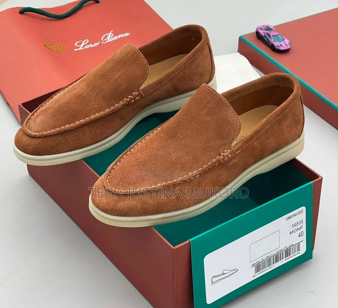 Luxury Loro Piana Men's Suede Loafers