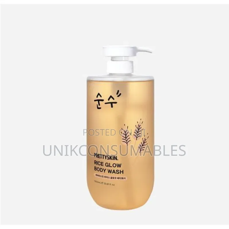 PrettySkin Rice Glow Body Wash 1000ml