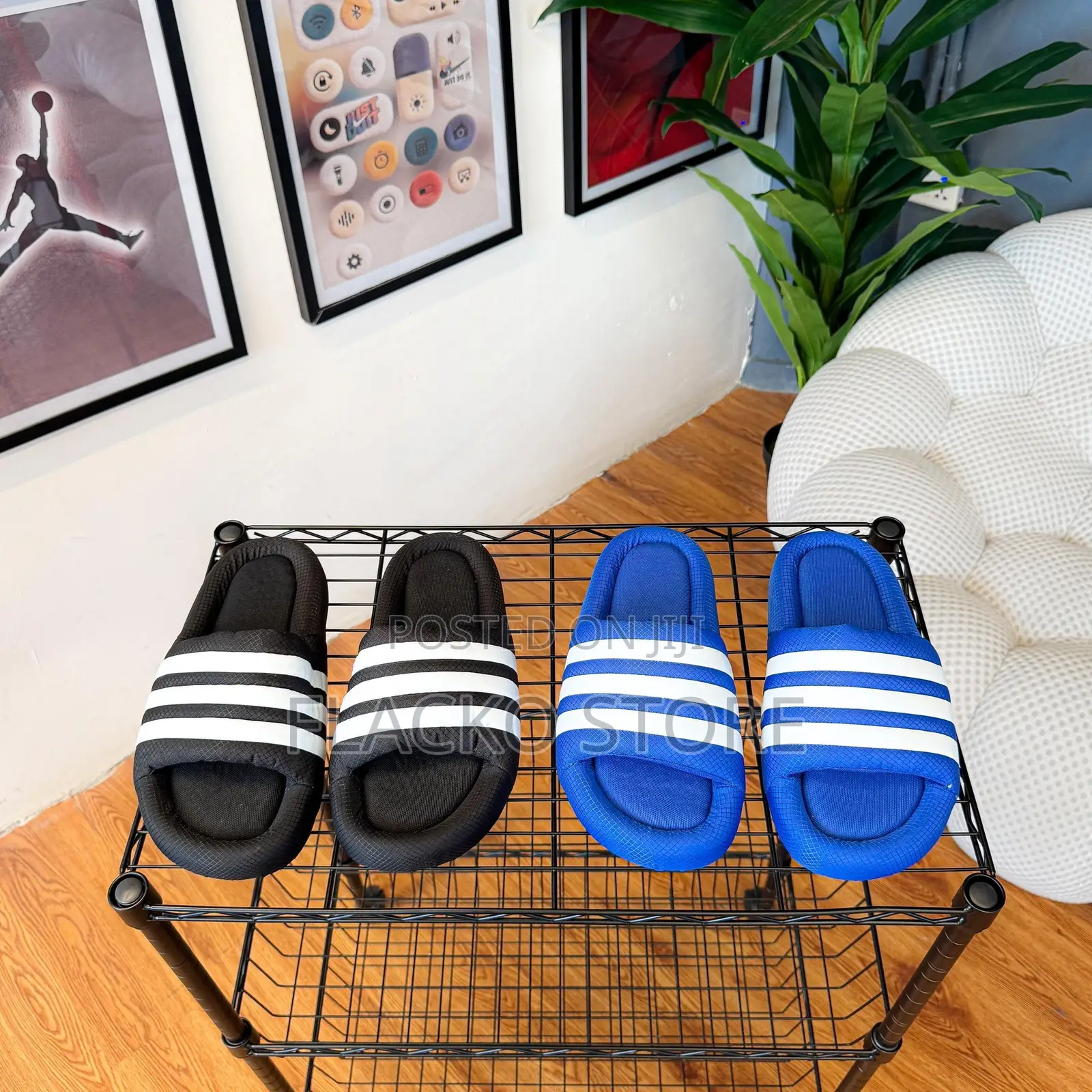 Original Adidas Adillete 24 Puffy Clothes Material Slides