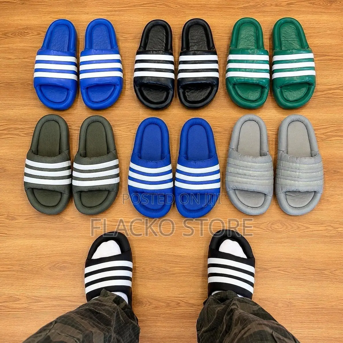 Original Adidas Adillete 24 Puffy Clothes Material Slides