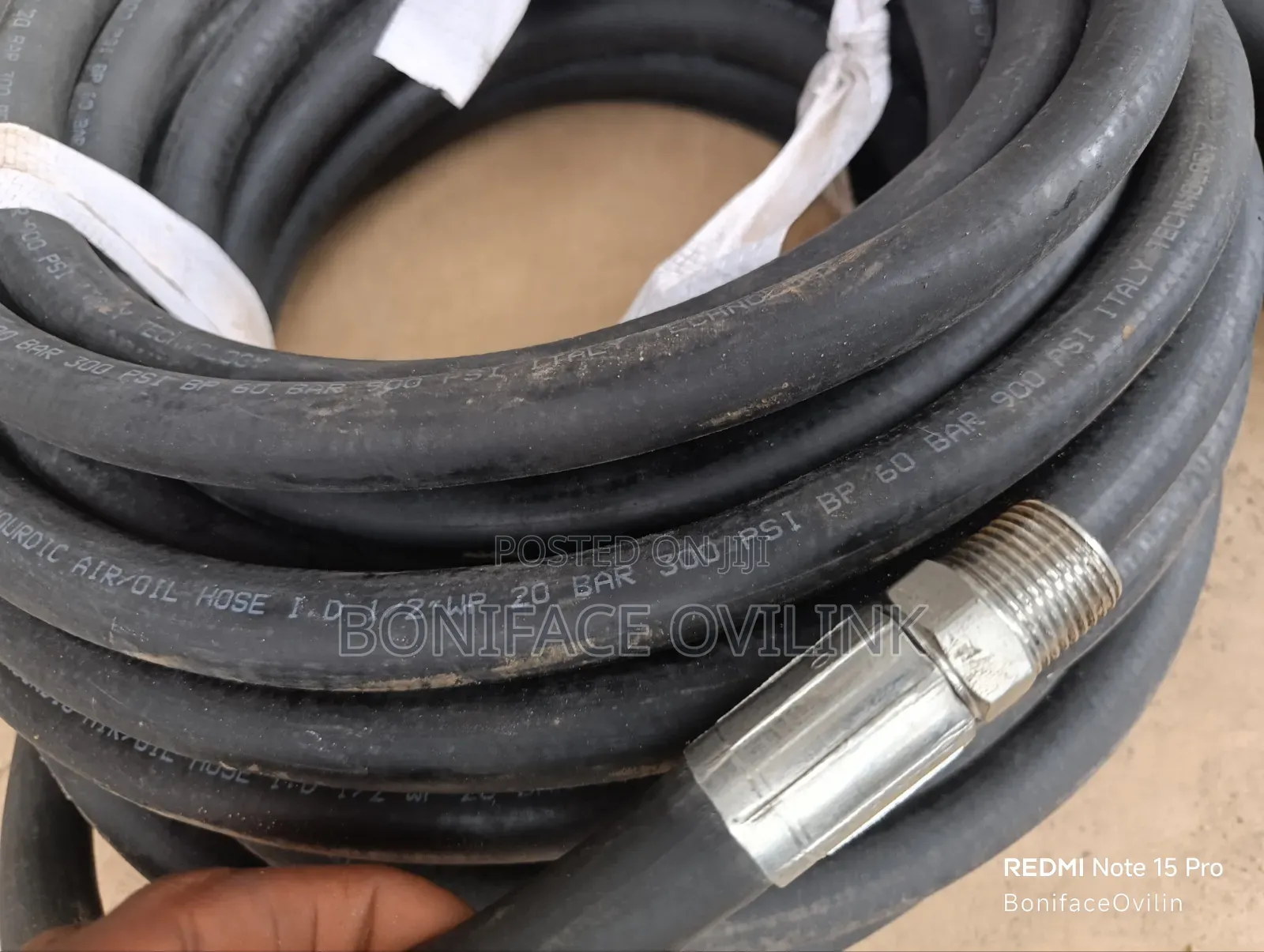 1⁄2-Inch×20 Meter Hose Rated 20bar/300psi With 1⁄2"NPT Thread Coupling