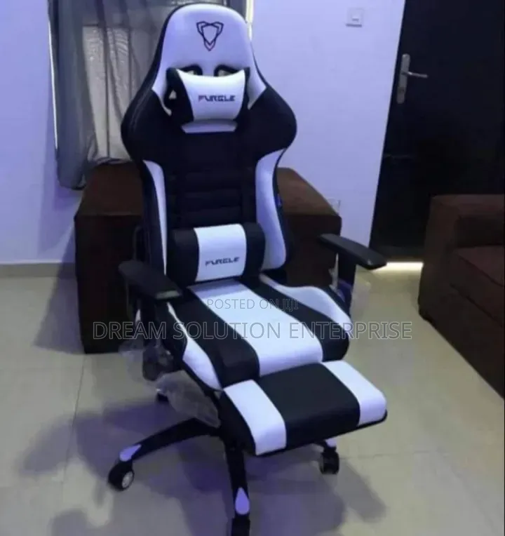 Quality White and Black Gaming Chair