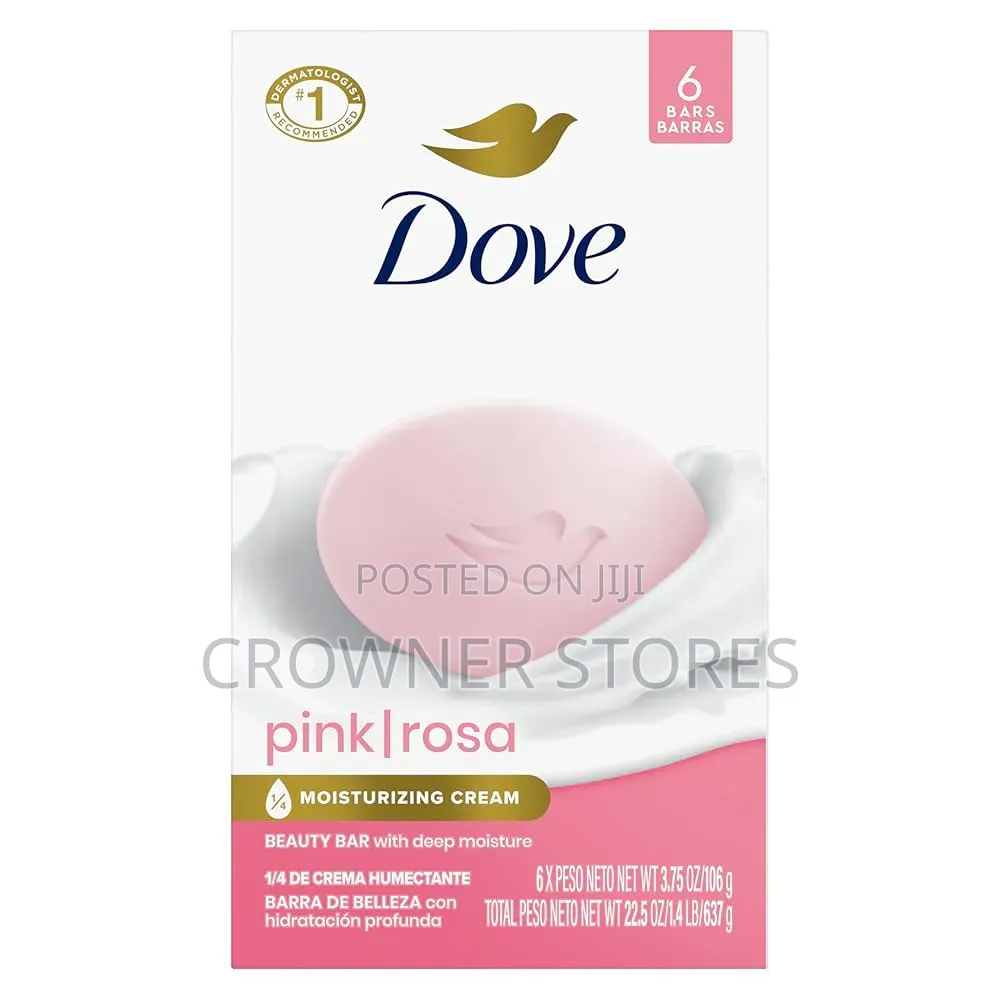 Dove Beauty Bar Soap Pink Rosa, for Soft, Smooth Skin, 6 Bars3.75 Oz