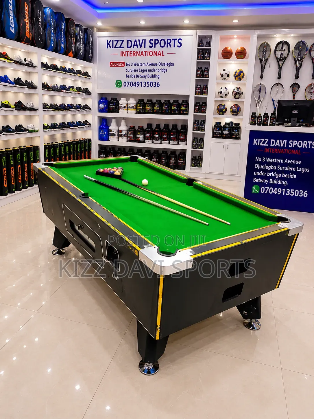 7ft Operated Coin Snooker Board With Full Accessories Brand New