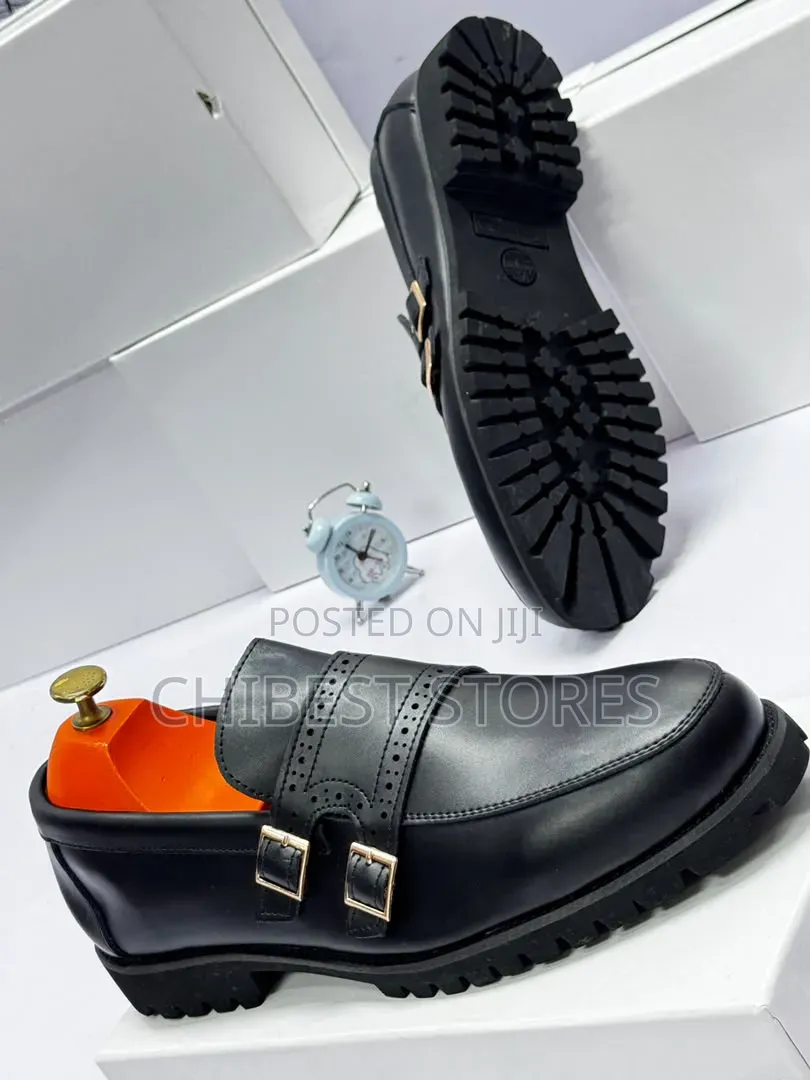 Premium Double Belt Loafers Shoes