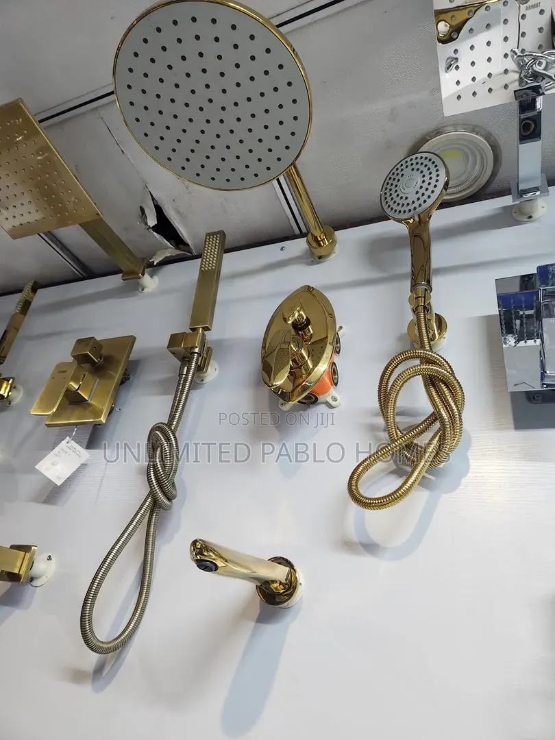 Luxury Gold Rounded Concealed Mixer