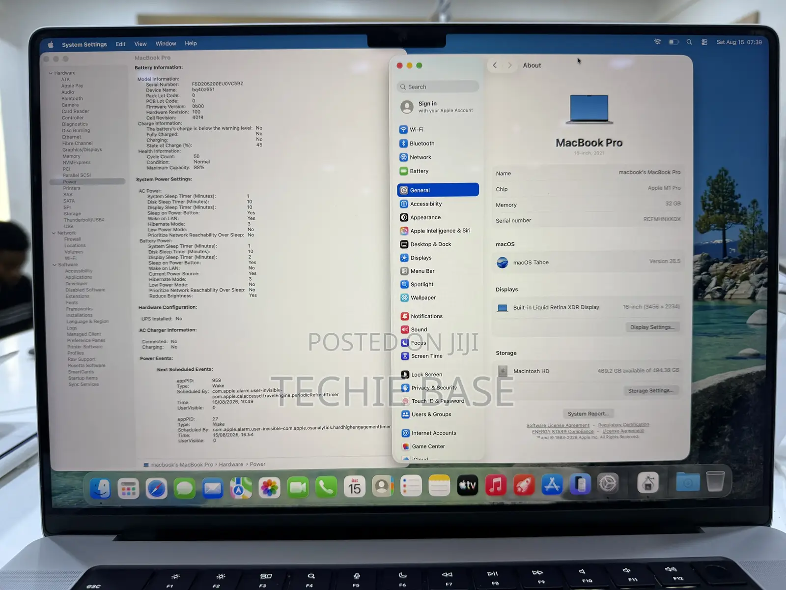 Laptop Apple MacBook Pro 2021 M1 32GB Apple M1 Pro SSD 512GB