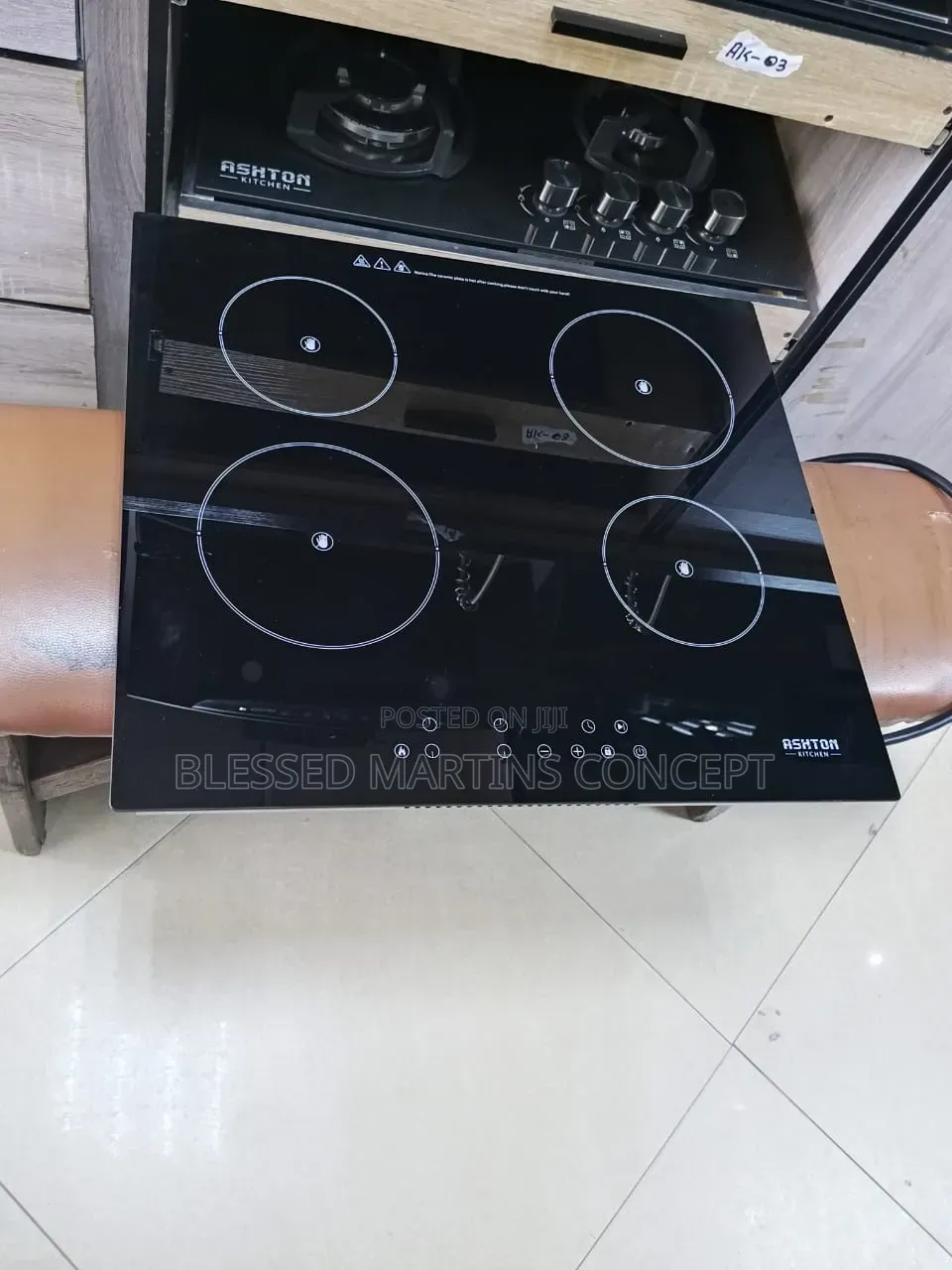 59cm Ashton Kitchen Built-in 4 Electric (Hotplate)