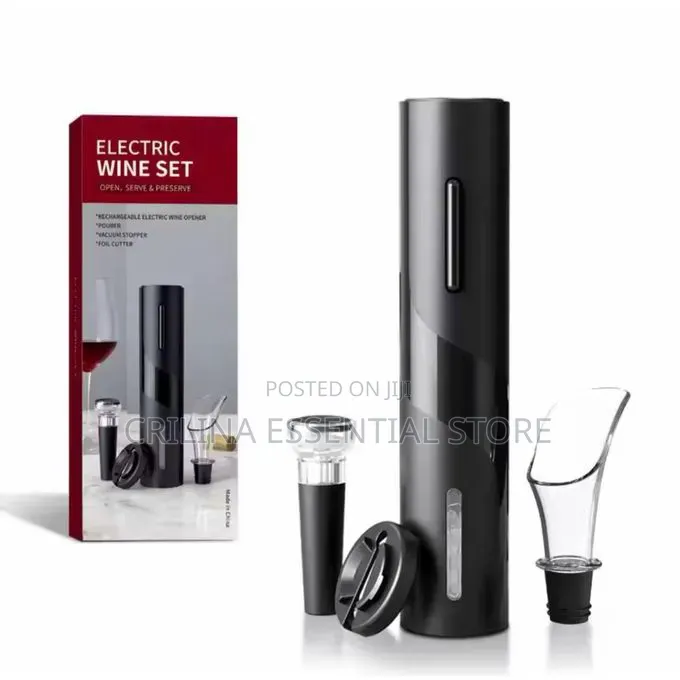 4-in-1 Battery-Operated Electric Wine Opener Set