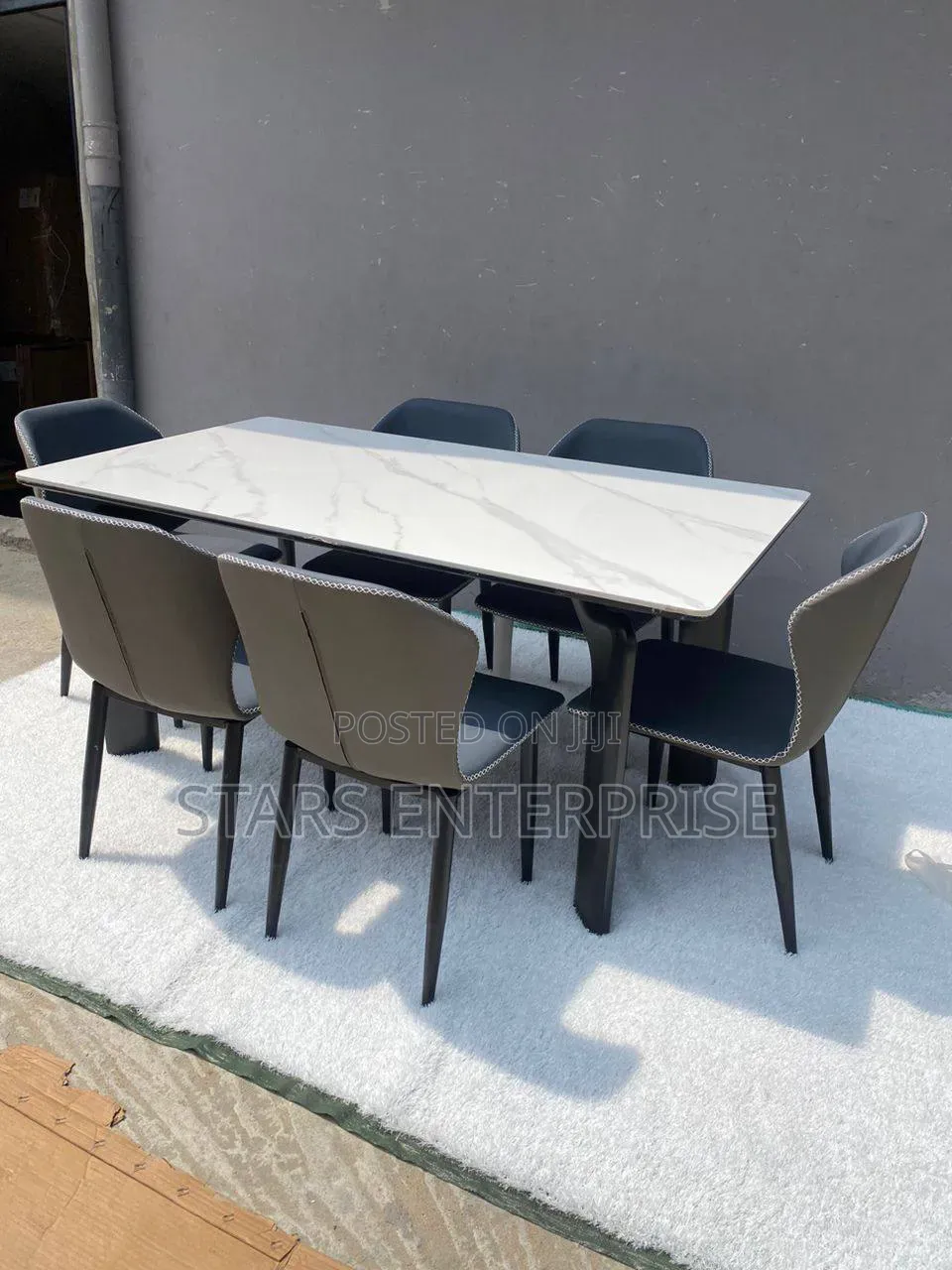 6 Seater Timeless Marble Dining