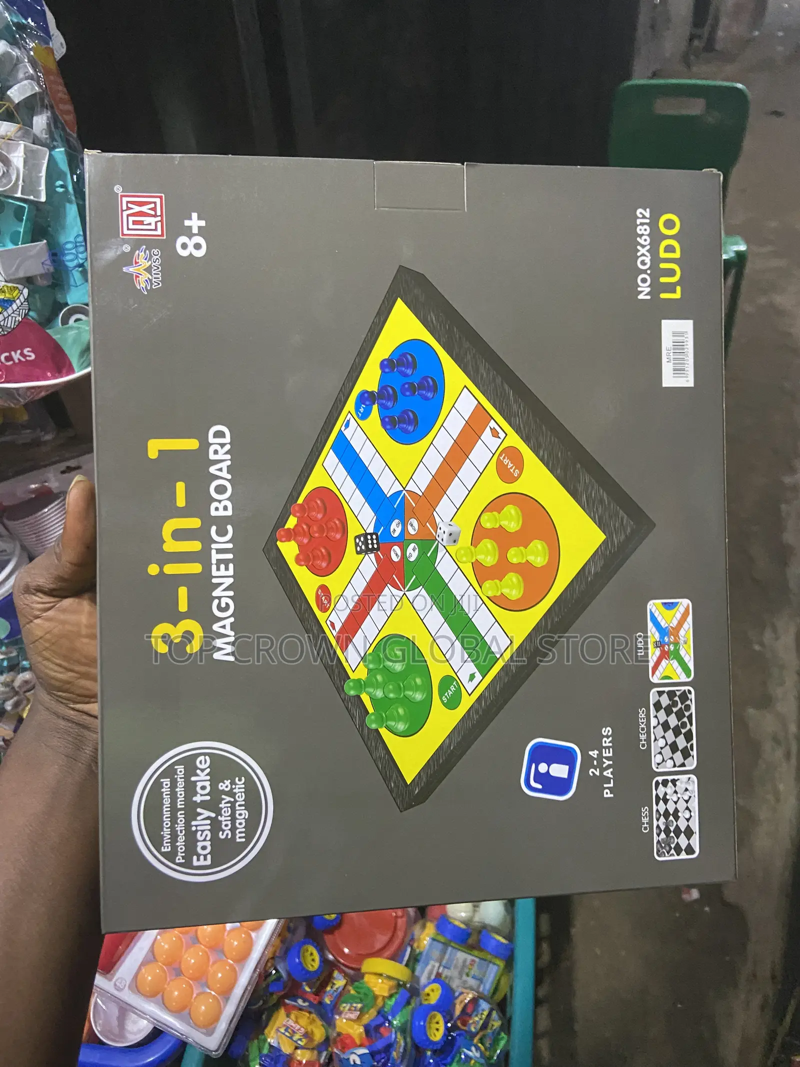 3 in 1 Magnetic Board Games
