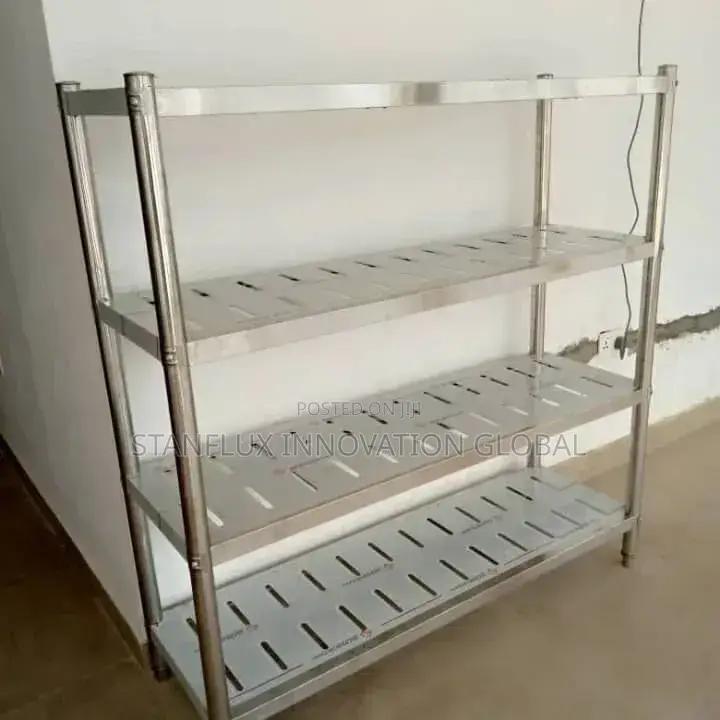 5FT Perforated Stainless Steel Rack – Heavy Duty Multipurpose