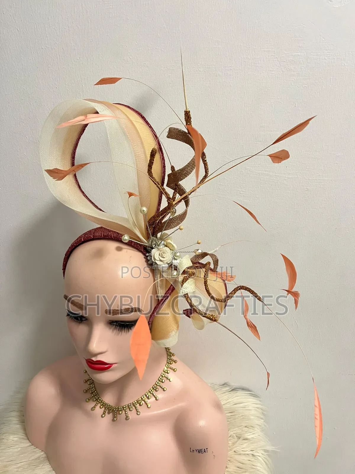 Peach Mix Freeform Facinator