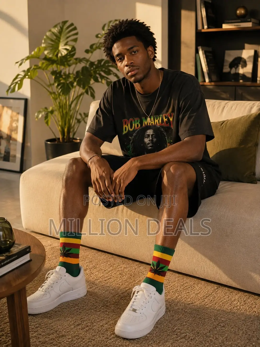 Multicolor Stylish Cotton Men's Ski Socks