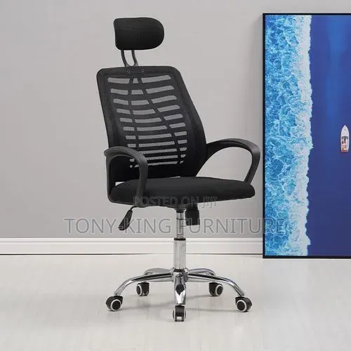 Generic Office Executive Mesh Chair With Headrest.