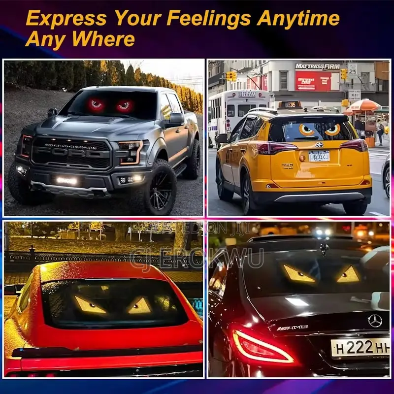 Led Devil Eyes for Truck and Car, Dynamic Led Smart Flexible Screen