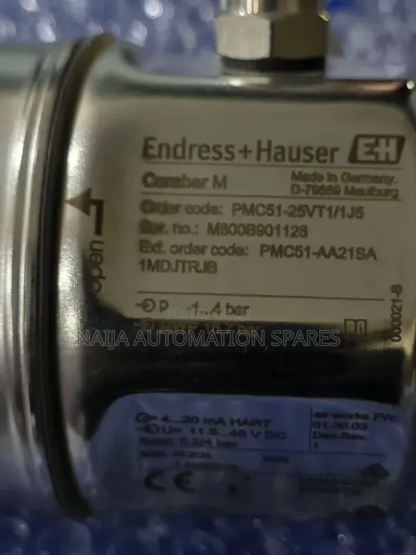 Endress Cerabar M Pressure Transmitter | PMC51-AA21SA |PMC51-25VT1/1J5