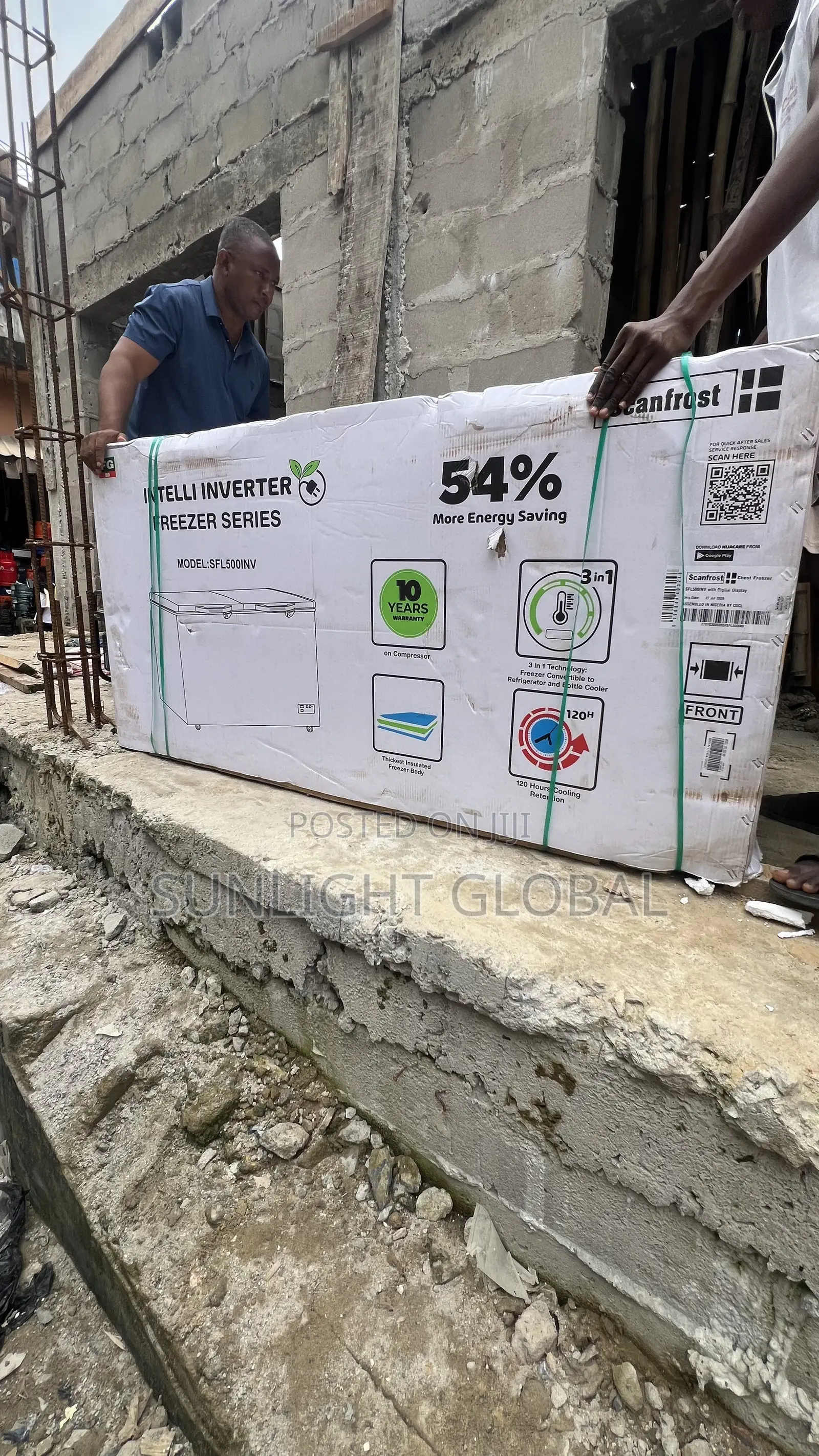 Scanfrost SFL500 Inverter Chest Freezer.