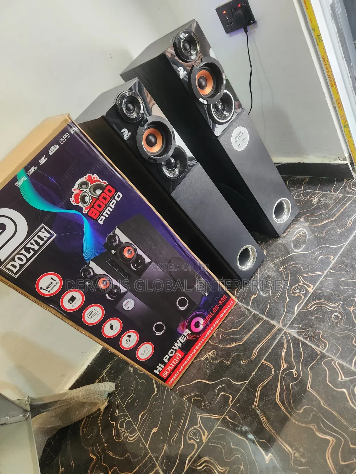 8000 PMPO Dolvin Home Theater With Remote Control
