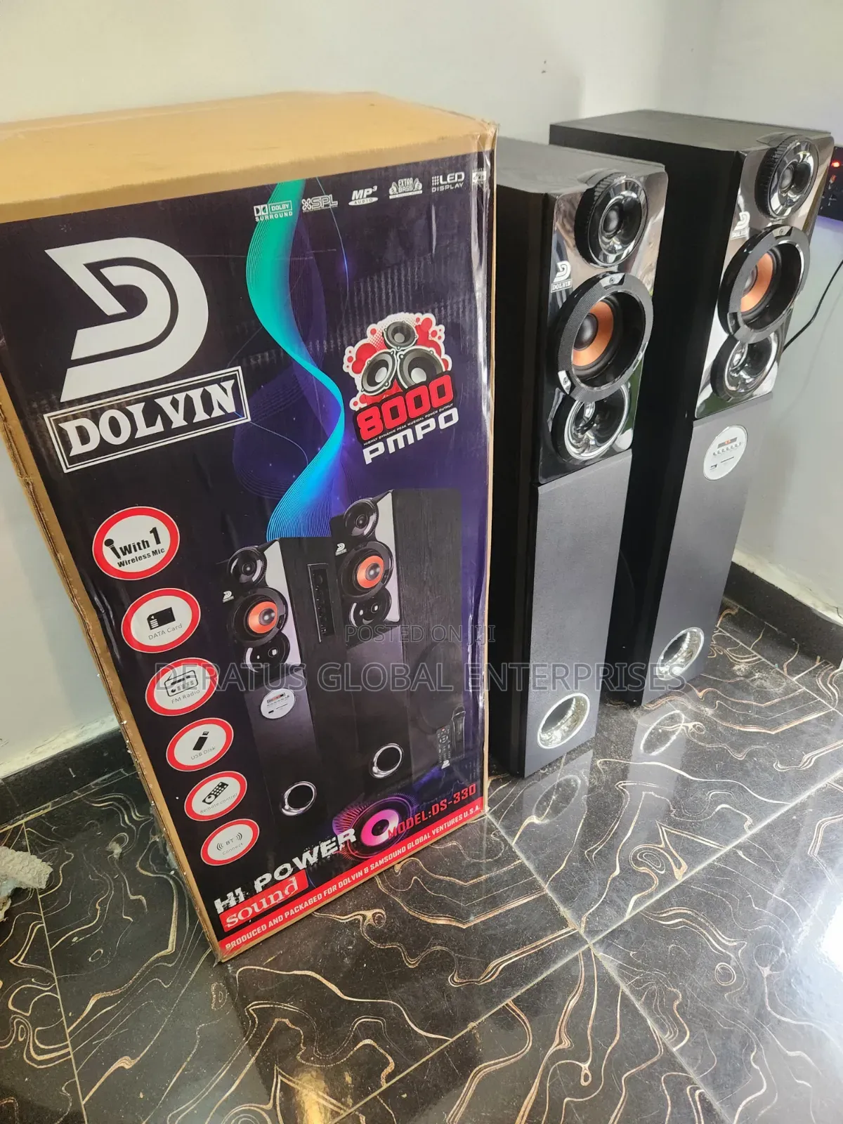 Dolvin DS-330 USB/SD Card Multimedia Speaker