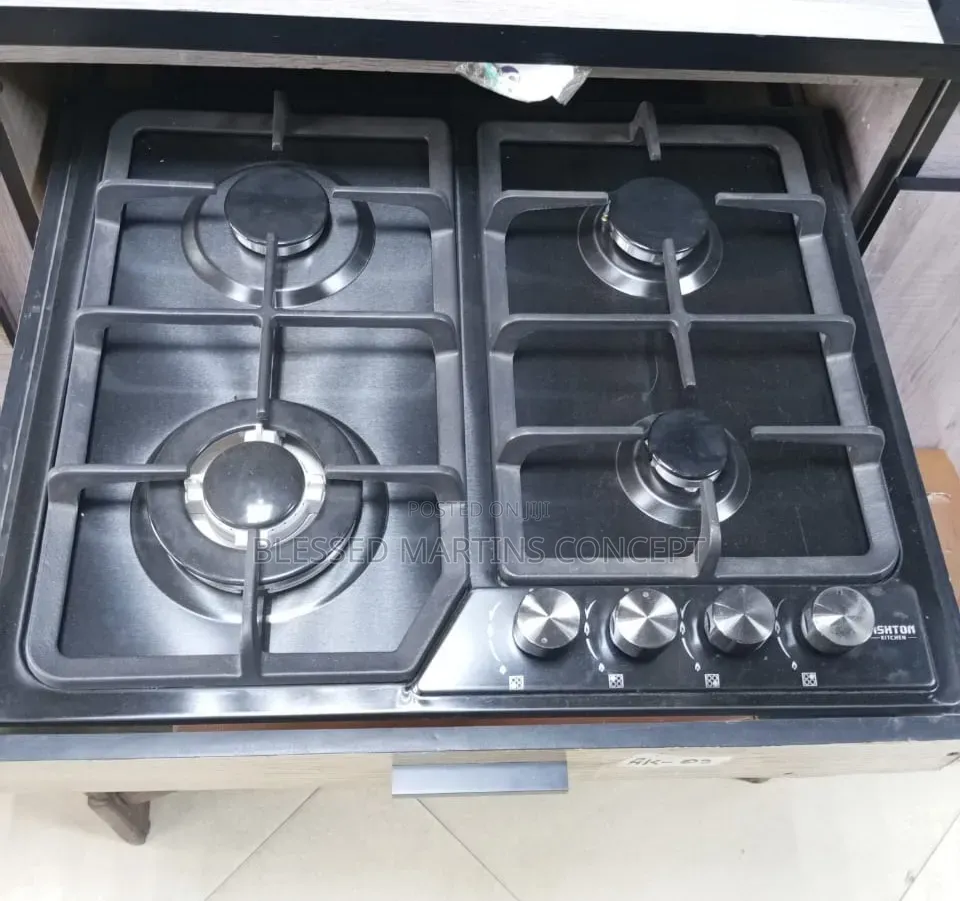 58cm Steel Ashton Kitchen Built-in 4 Gas Burner